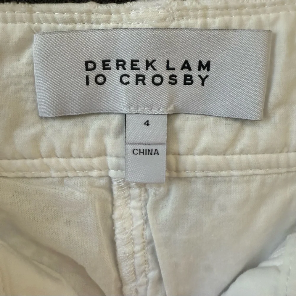 Derek Lam 10 Crosby Mila Utility Eyelet Cargo Pants in White Size 4 - Picture 9 of 12